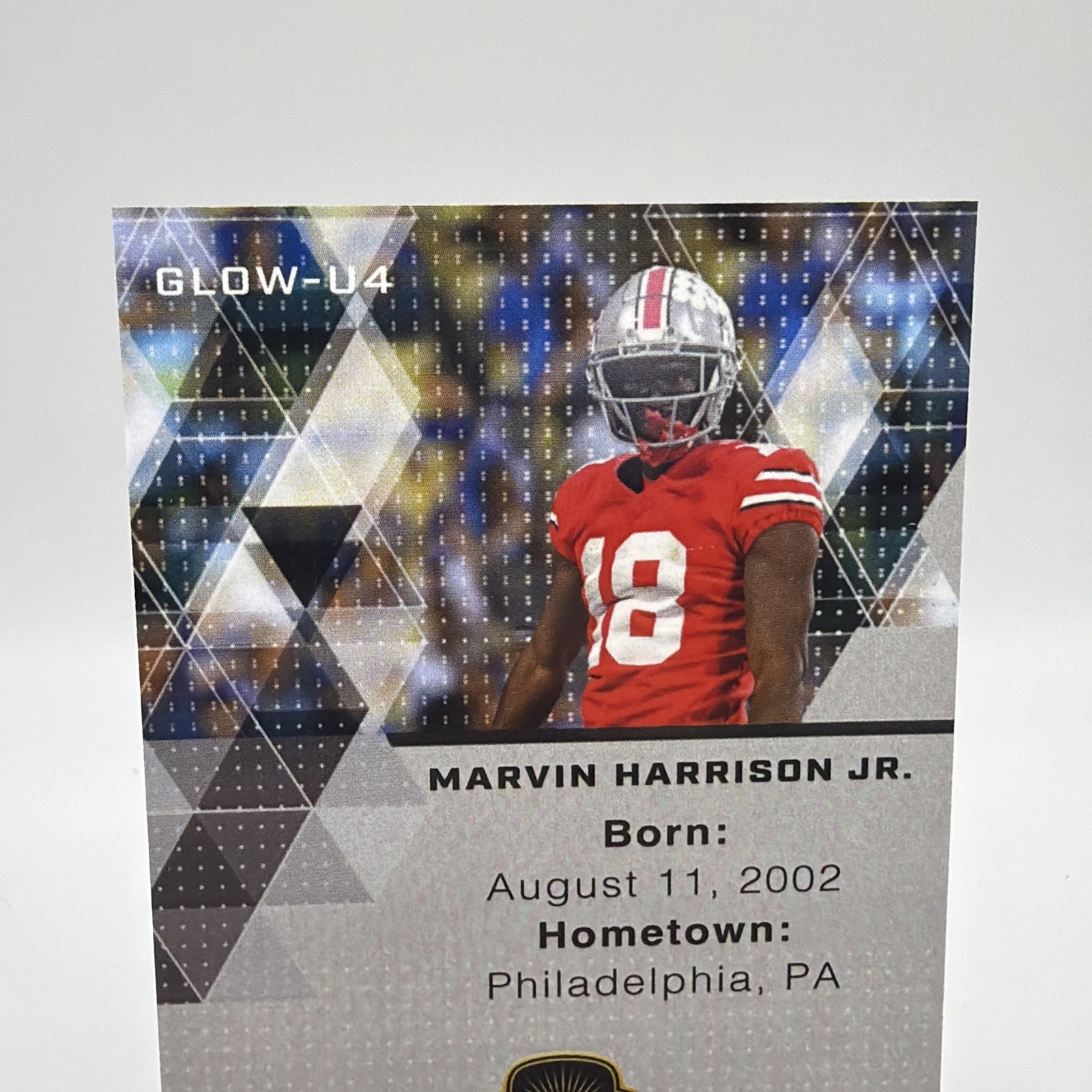 2022 Super Glow 1st Ever U Base Marvin Harrison Jr #GLOW-U4 rs2