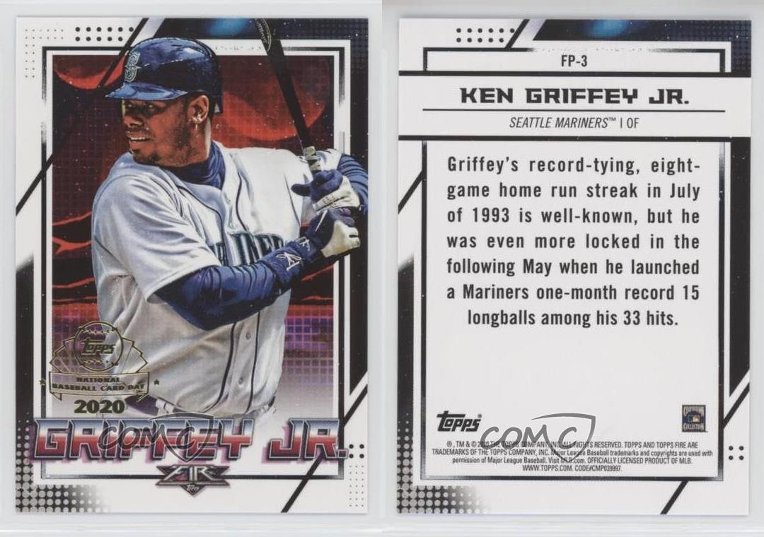 2020 Topps Chrome Topps Fire Preview Ken Griffey Jr #FP-3 HOF ut4