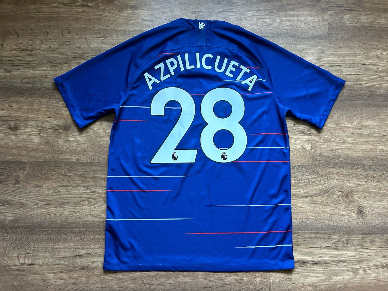 CHELSEA ENGLAND 2018/2019 HOME FOOTBALL SHIRT JERSEY SOCCER NIKE #28 AZPILICUETA