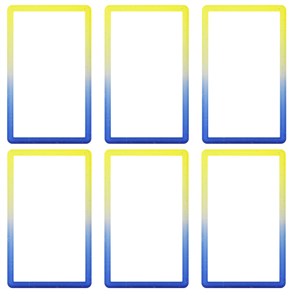 6PCS Gradient For PSA Graded Card Slab Bumper Guard Protector Skin TPU 6 Color
