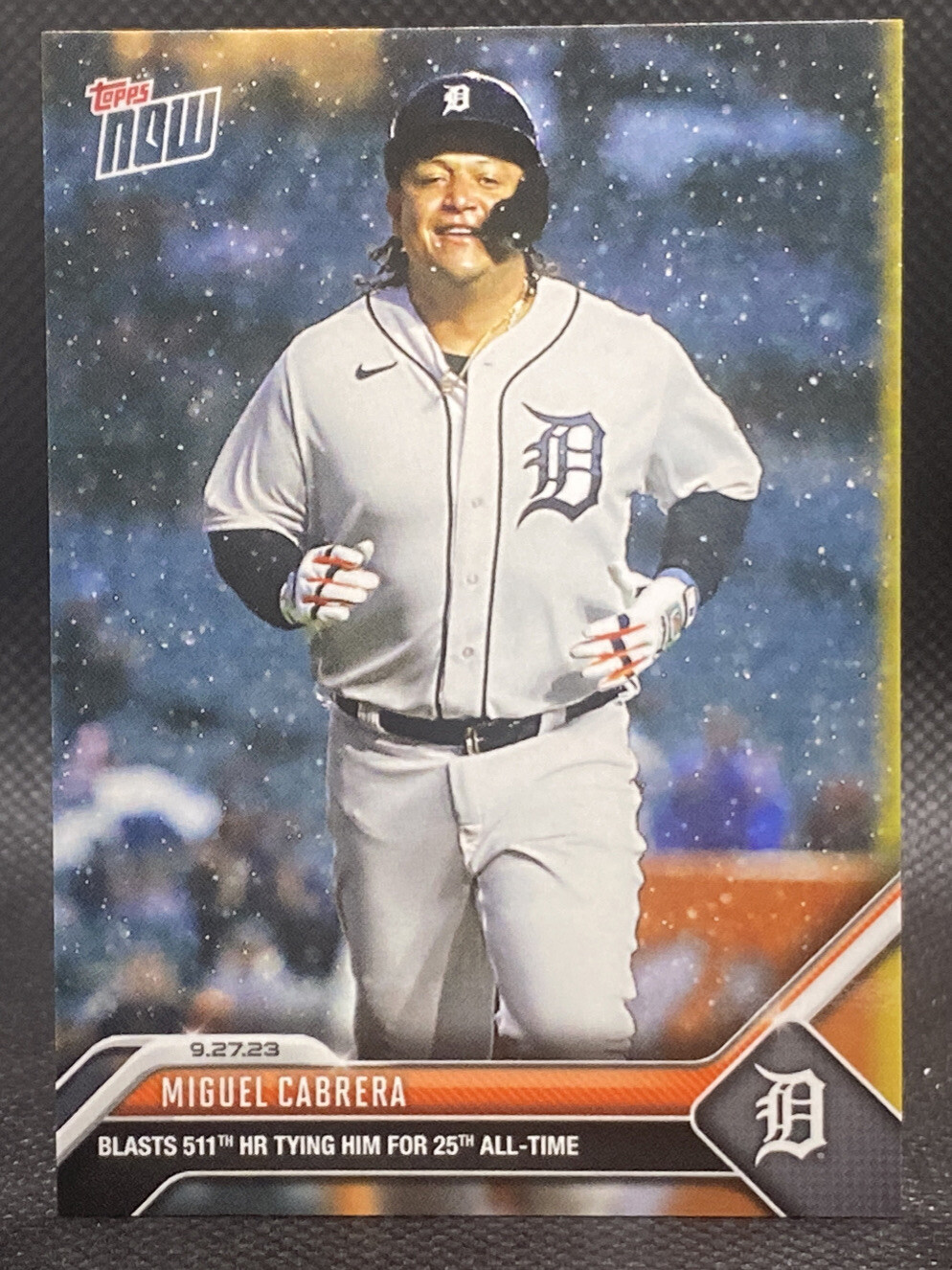 🔥🔥 2023 Topps Now MIGUEL CABRERA Blasts #511 HR Detroit Tigers HOF 🔥🔥