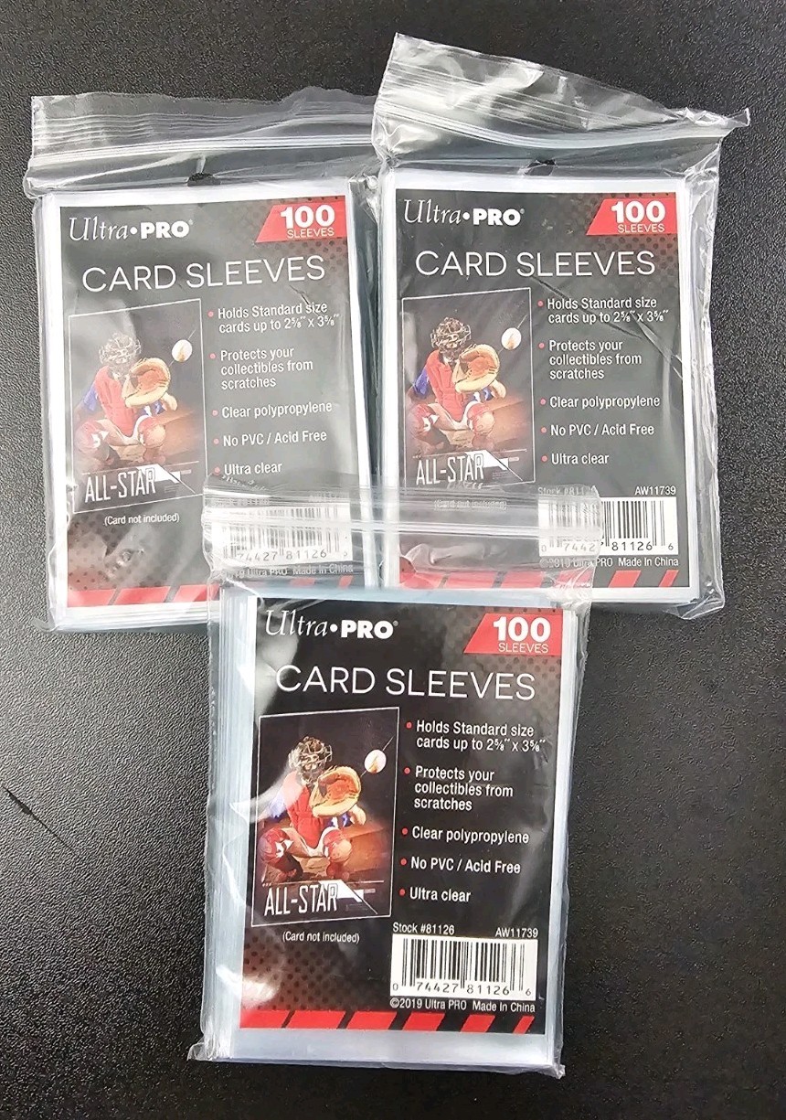 Ultra Pro Penny Card Soft Sleeves 3 Packs of 100 for Standard Sized Cards