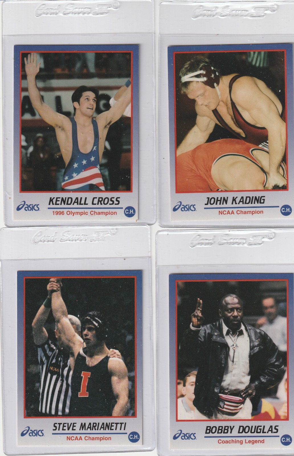 1998 Culture House Heroes of Wrestling 4 cards Cross Kading Marianetti Douglas