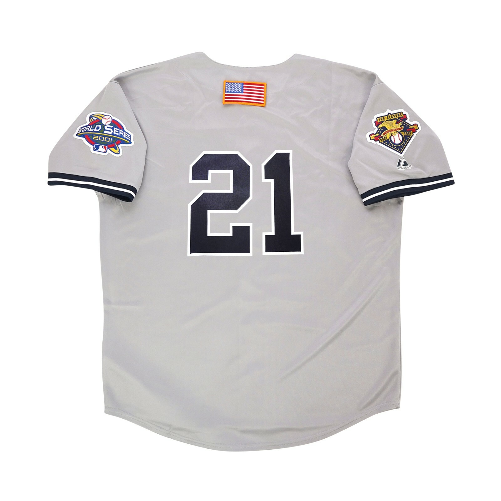 Paul O’Neill 2001 New York Yankees Grey World Series Road Jersey Men’s (S-3XL)