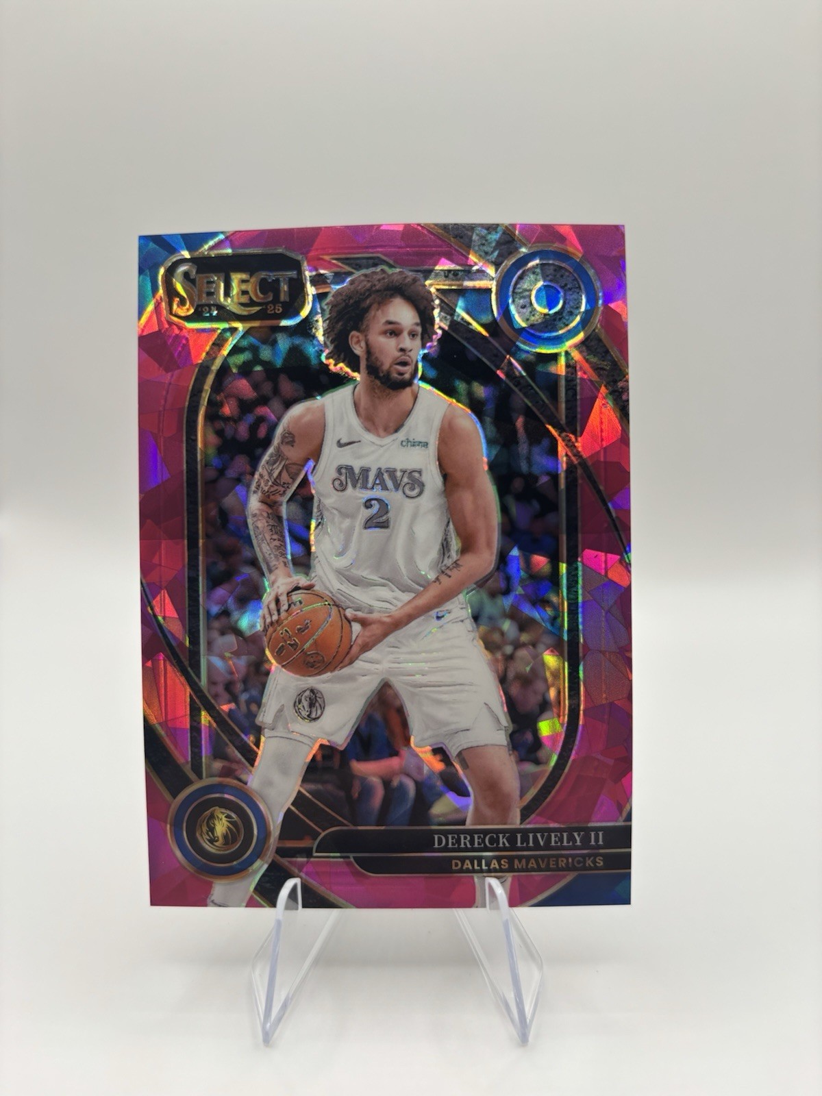 2024-25 Dereck Lively II Panini Select Courtside Purple Cracked Ice /99 #217