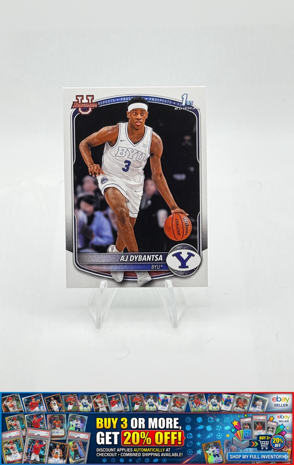 2025-26 Bowman AJ Dybantsa #BPP-1 Prospects 1st Bowman BYU Cougars