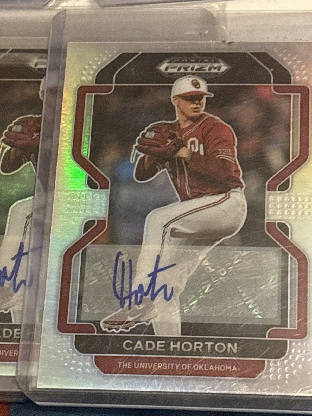 Cade Horton 2022 Panini Prizm Draft Picks SILVER PRIZM AUTO Rookie Card RC N240