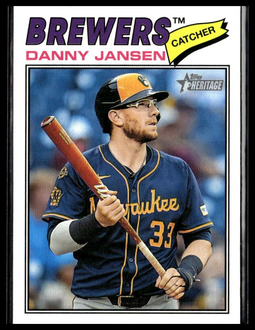 2026 Topps Heritage 347 Danny Jansen Milwaukee Brewers Short Print SP