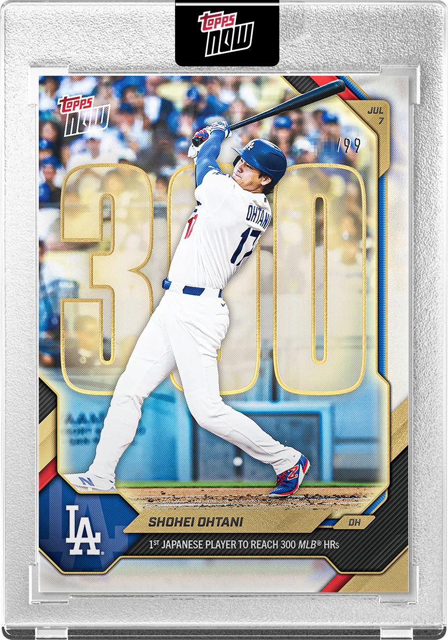 2026 Topps NOW Shohei Ohtani 300 Home Runs Gold Collectors Edition /99 PRESALE