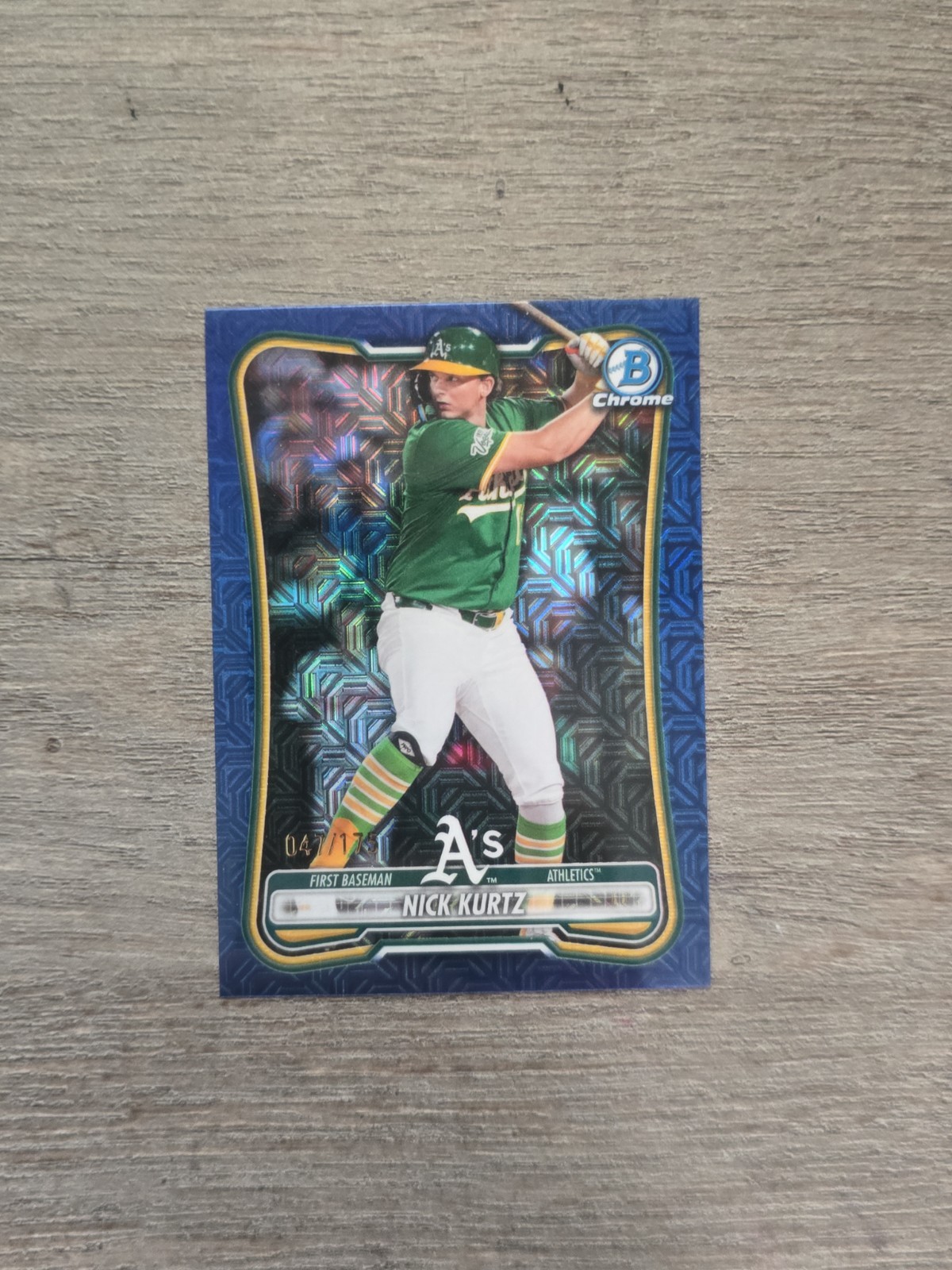 Nick KURTZ 2026 Bowman Chrome Mojo Refractor Navy /175 SP