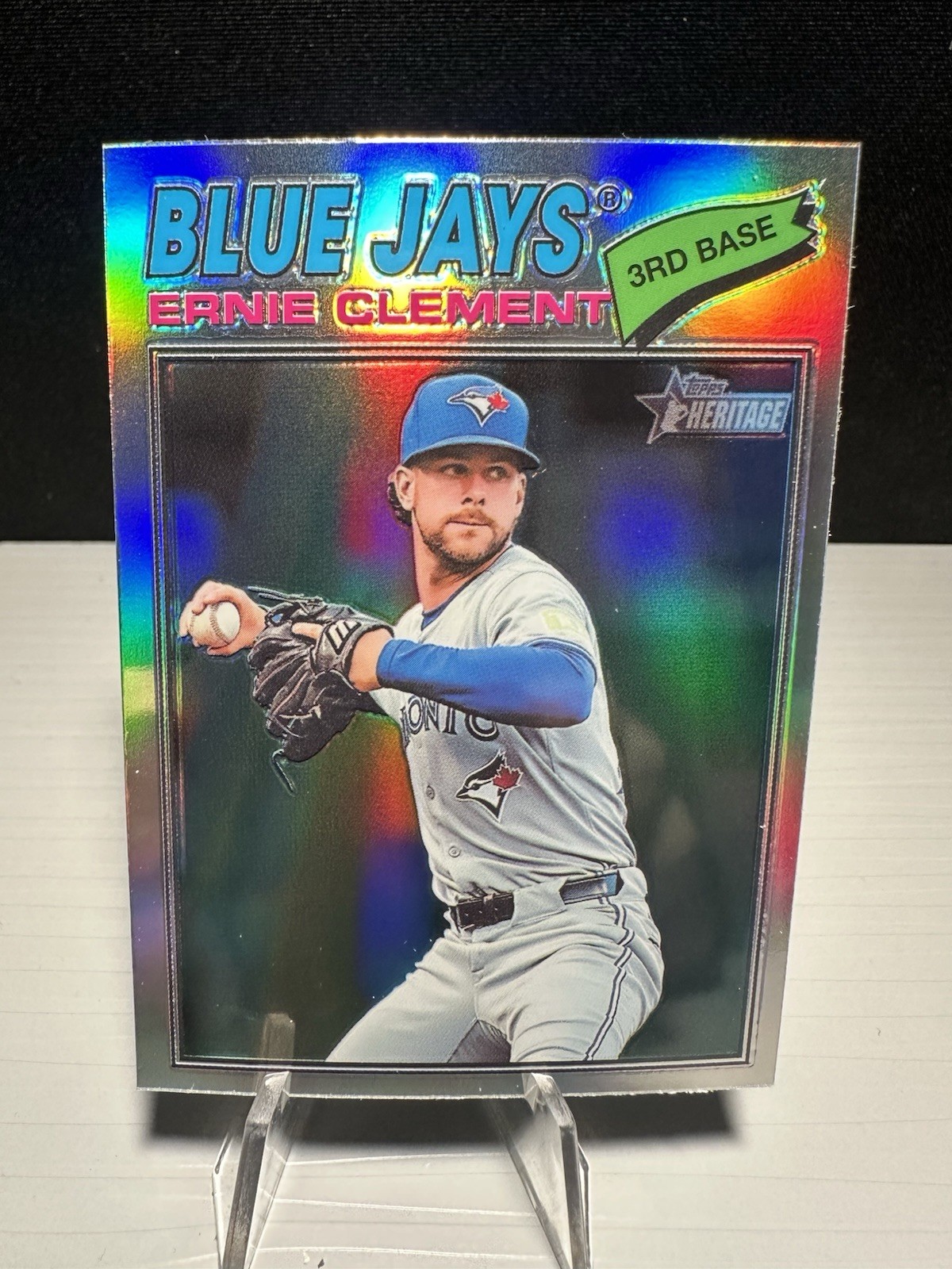 2026 Topps Heritage – Ernie Clement #21 Chrome Refractor