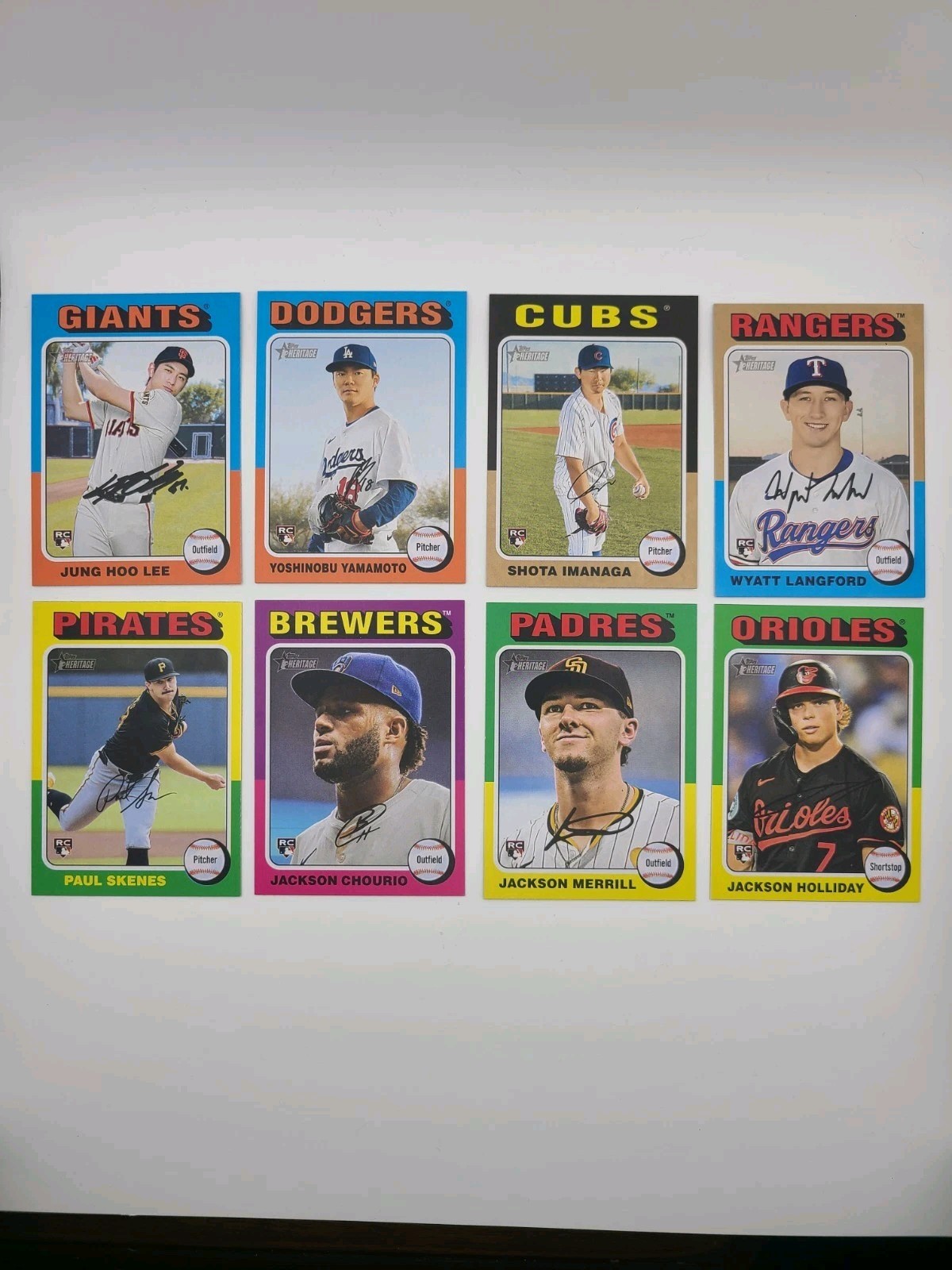 2024 TOPPS HERITAGE HIGH NUMBER COMPLETE BASE SET 501-700 Skenes Merrill Chourio