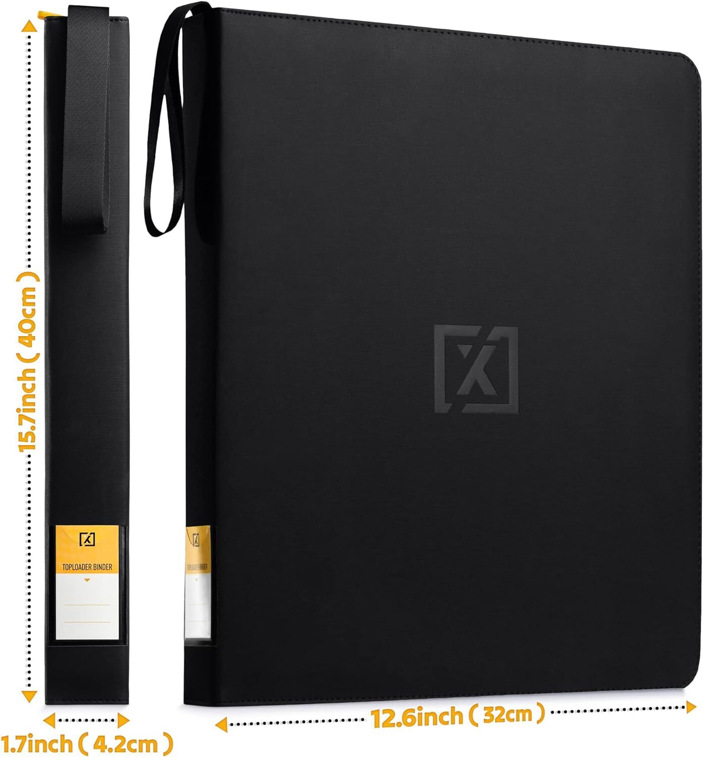 X Pro Toploader Binder Large Capacity Holds 252 Trading Cards With 20 Toploaders