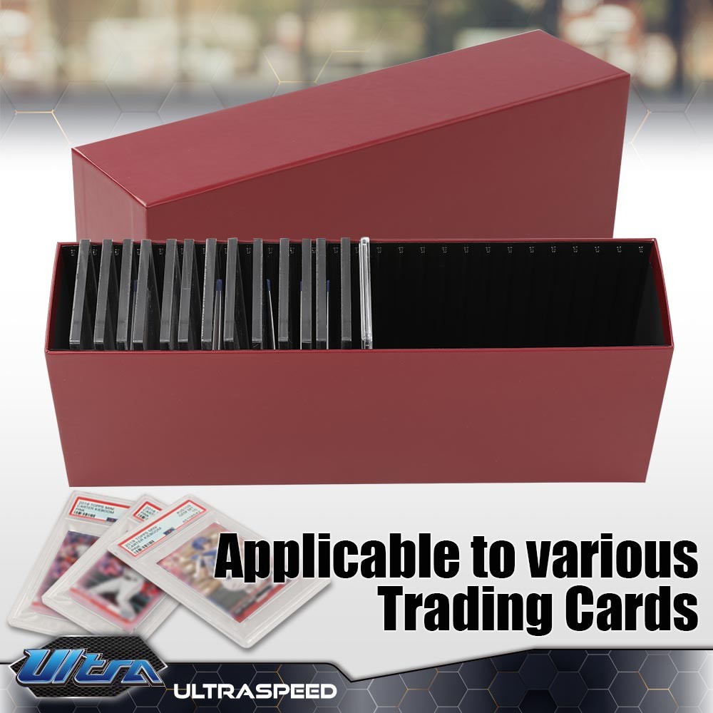 Slotted Graded Card Box For PSA Certified Slabs Storage Case MTG Pokemon
