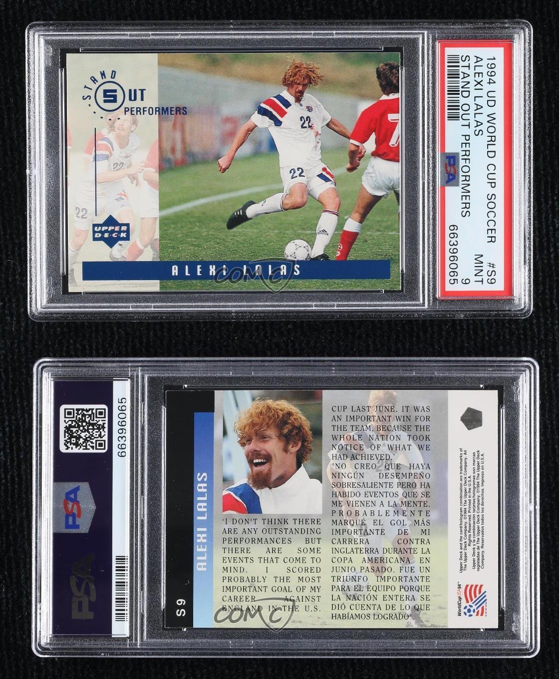 1994 Upper Deck World Cup English/Spanish Standout Performers Alexi Lalas 1uf4