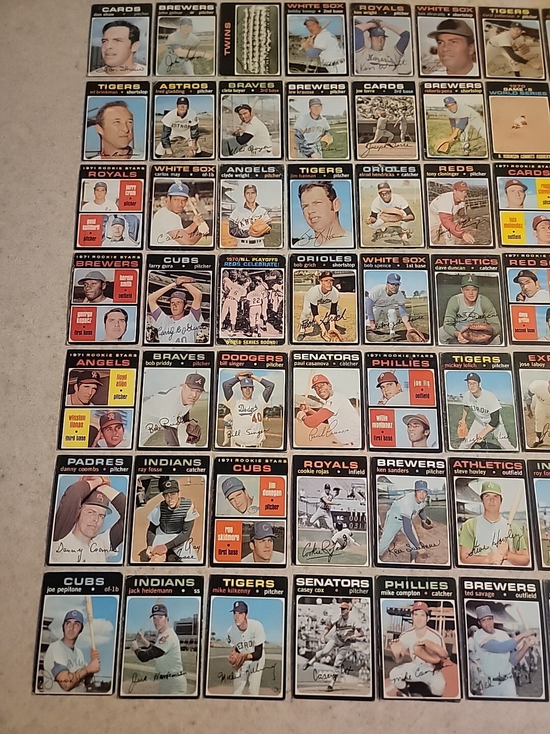 1971 Topps Baseball Your Choice 376-752
