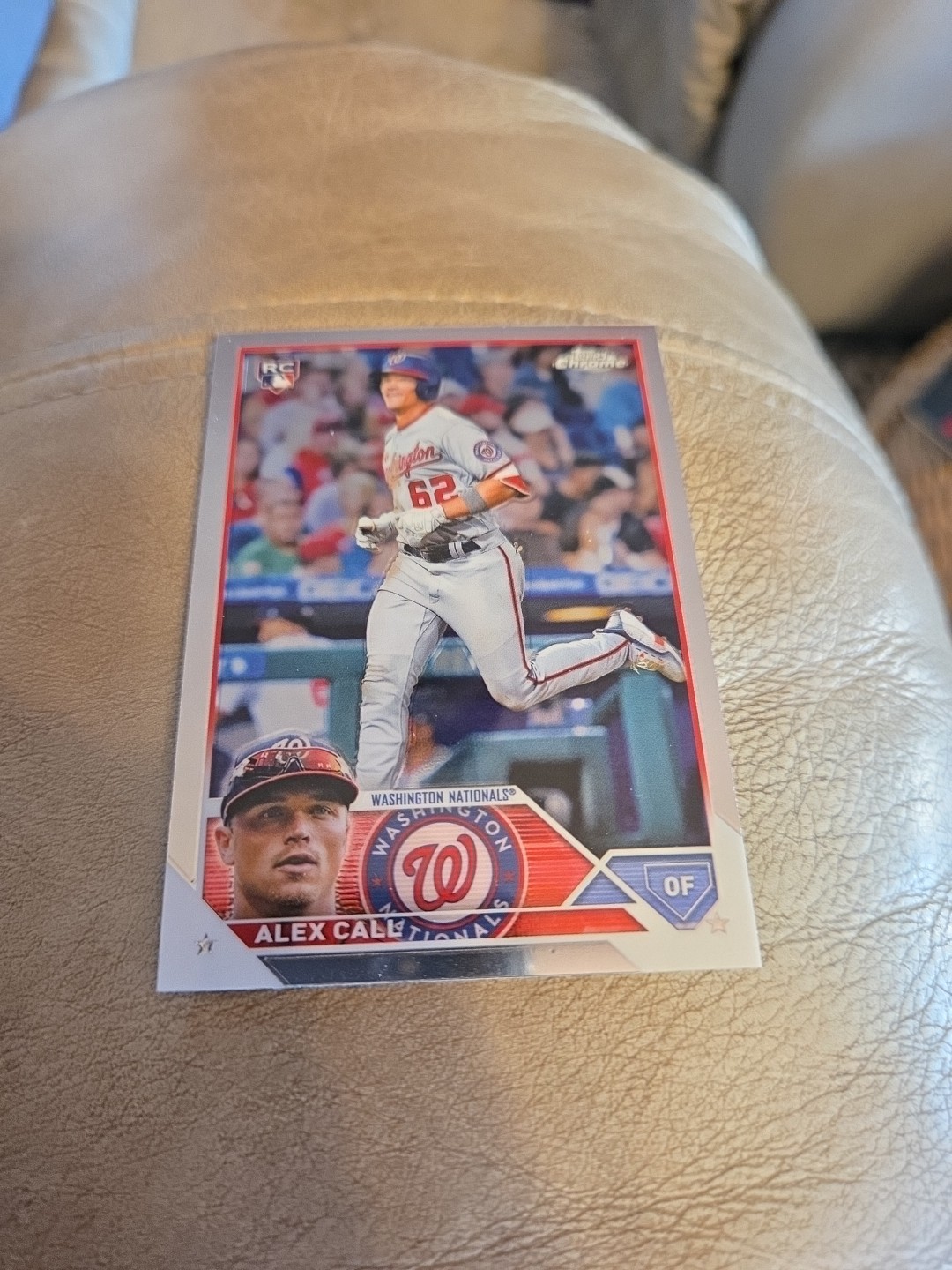 Alex Call Rookie RC 2023 Topps Chrome Base #187 Washington Nationals