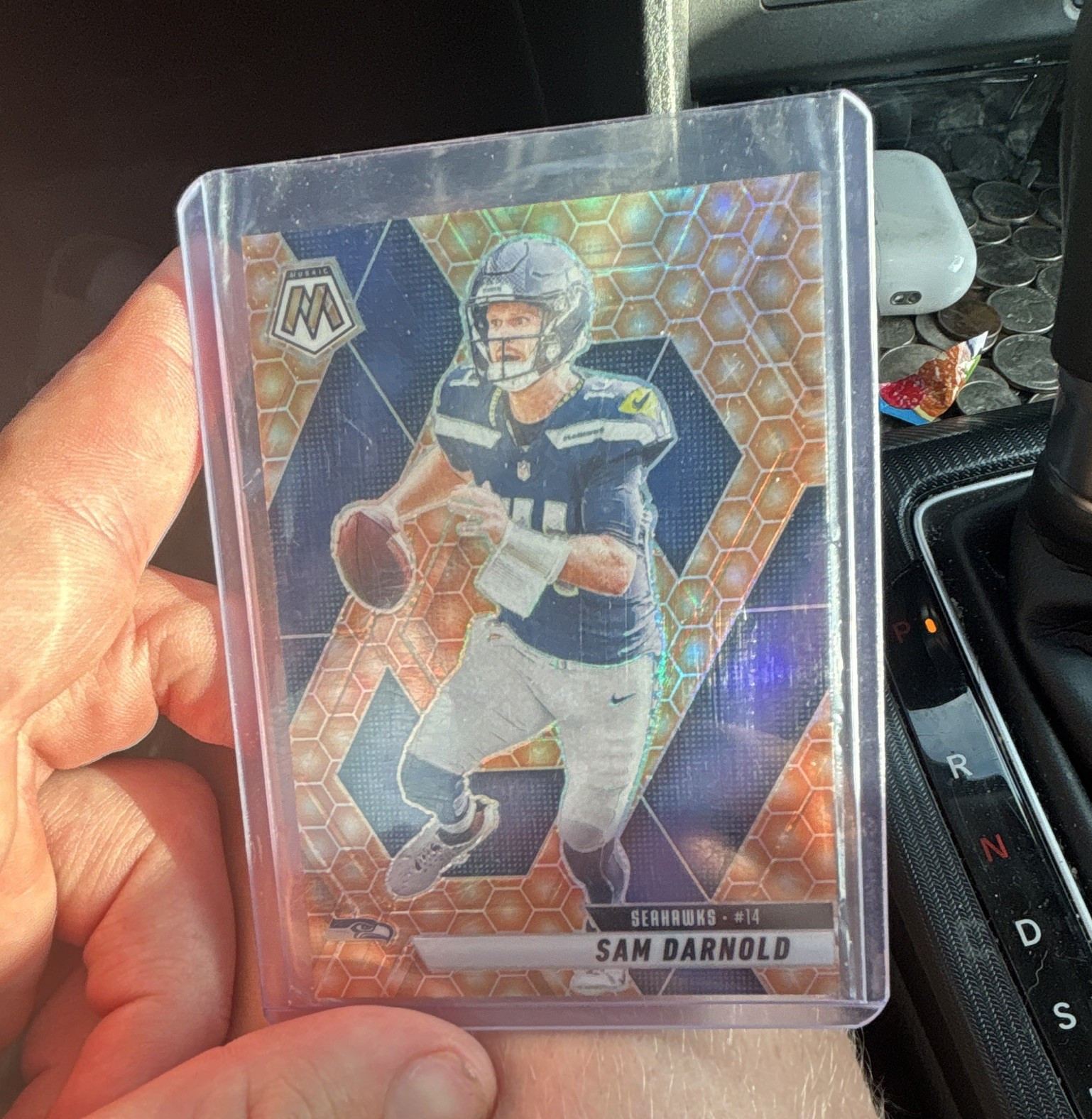 Panini Mosaic 2025 Sam Darnold Honeycomb #27 Seattle Seahawks Football case hit