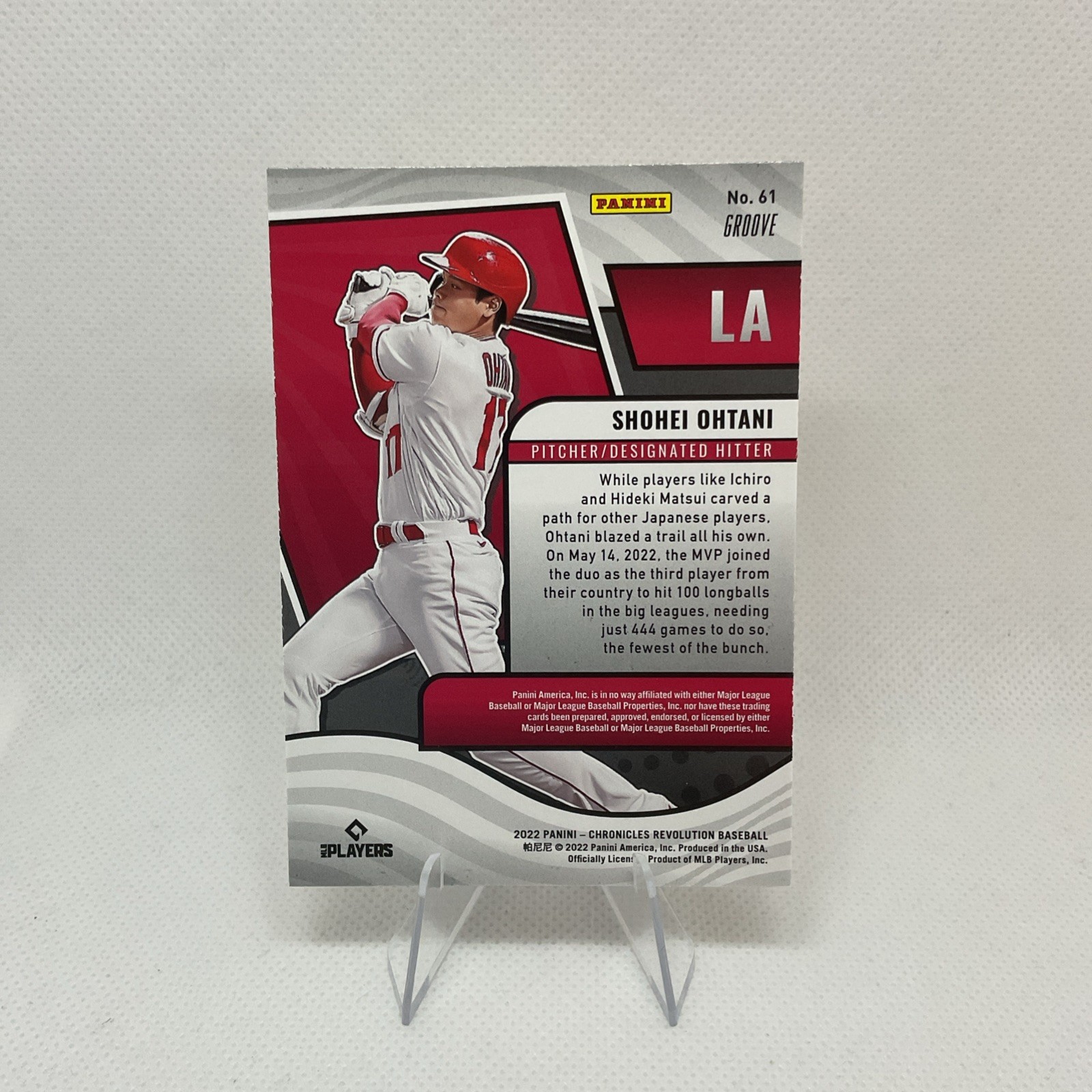 2022 Panini Chronicles Revolution Baseball #61 Shohei Ohtani Groove