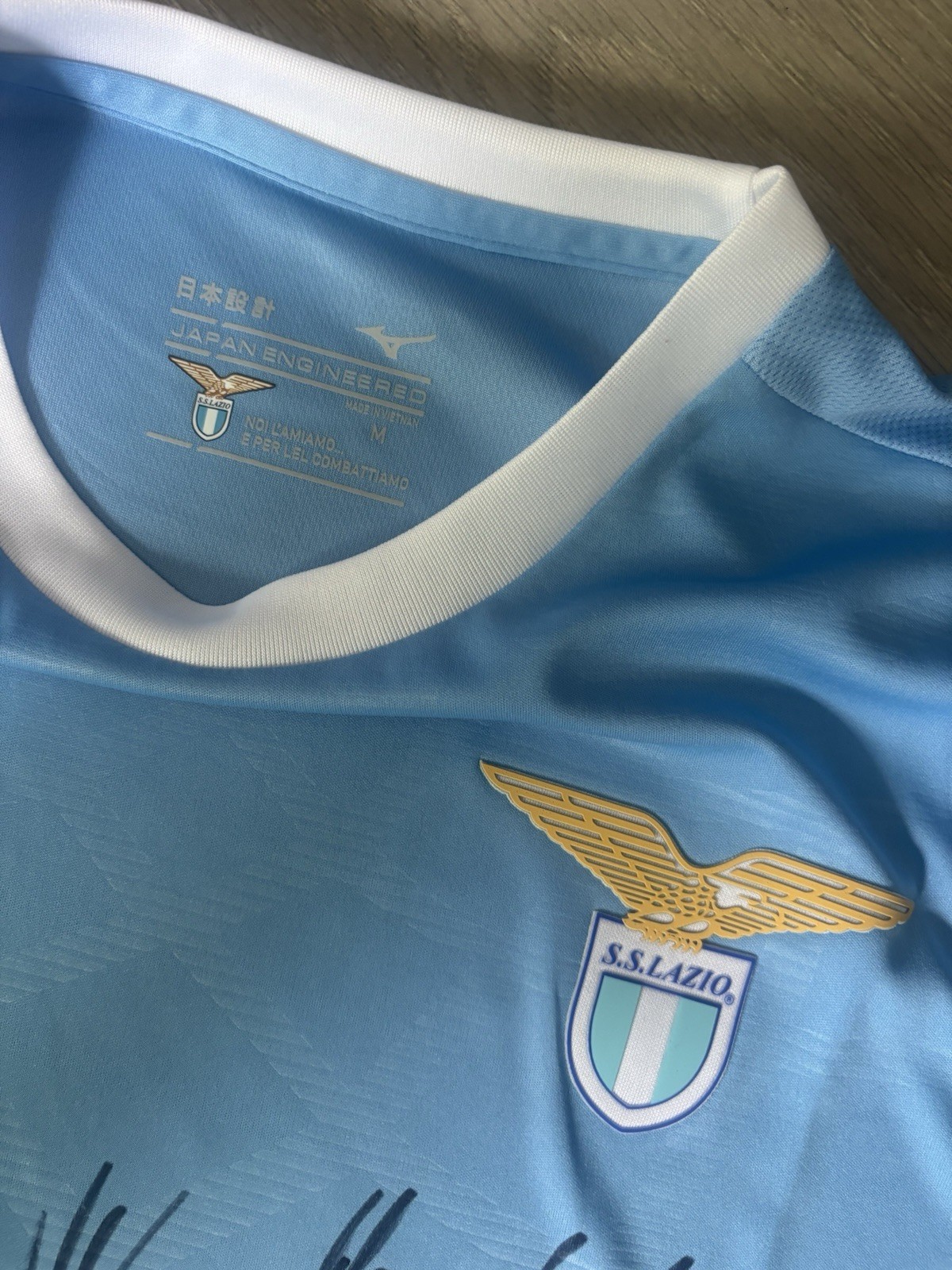 MULTI SIGNED Rare Official FULL SQUAD SS Lazio Home 25/26 Jersey PROOFS/COA