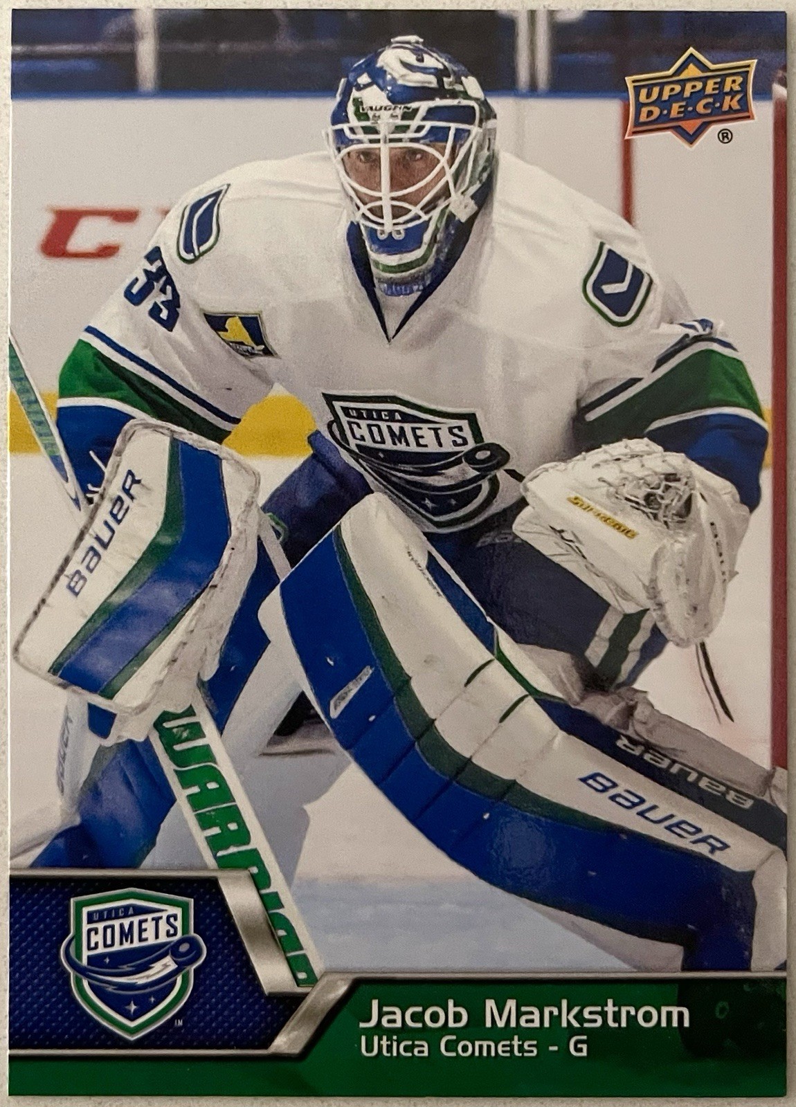 Jacob Markstrom Rookie – 2014-15 Upper Deck AHL #57 (RC) – New Jersey Devils