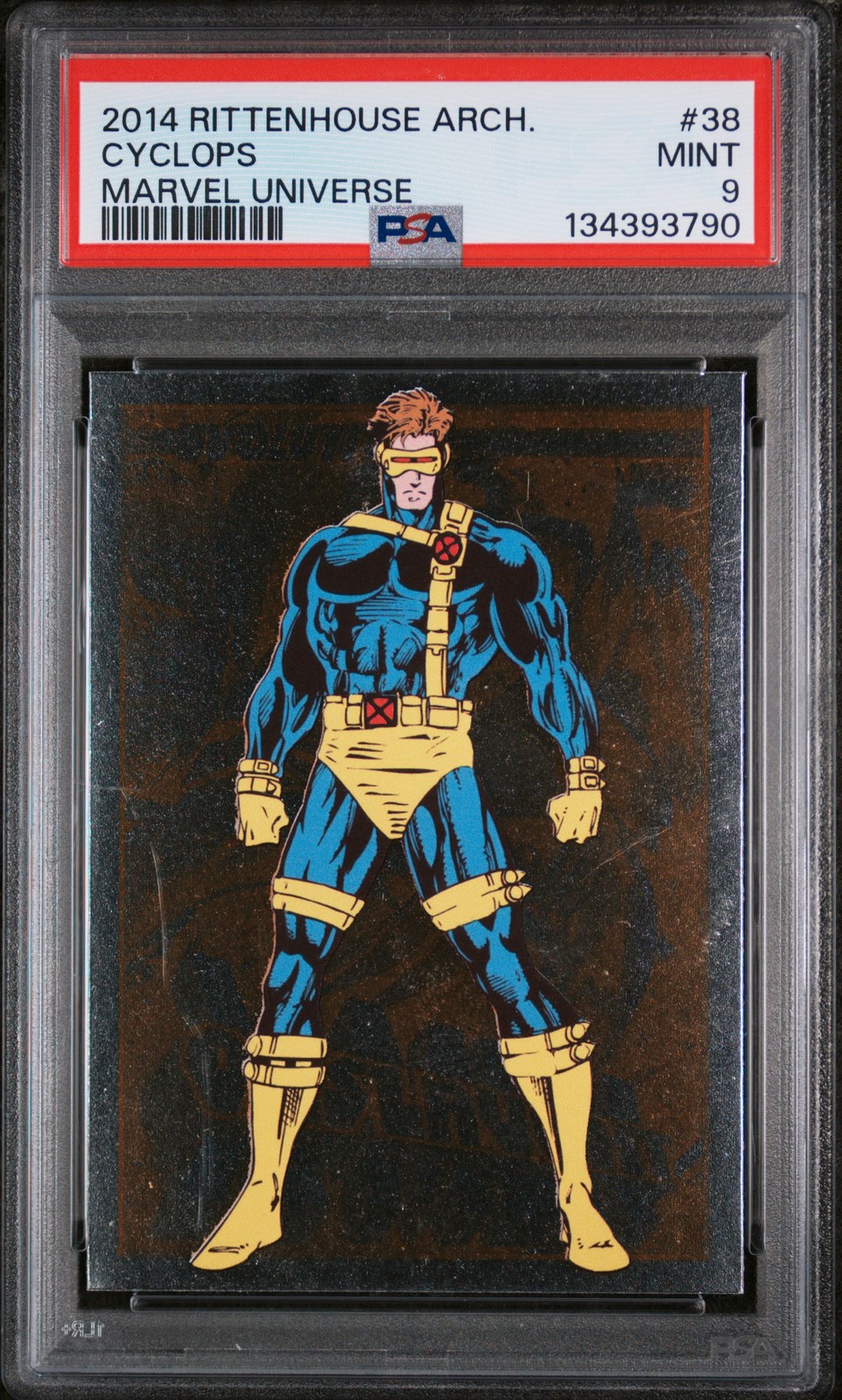 RITTENHOUSE MARVEL UNIVERSE 38 CYCLOPS 2014 # PSA 9.0