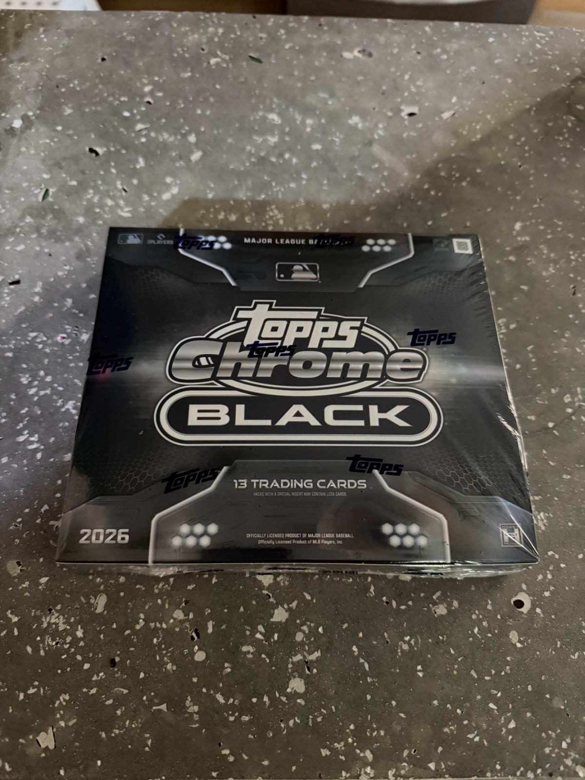 New 2026 Topps Chrome Black MLB Baseball Hobby Box Factory Sealed