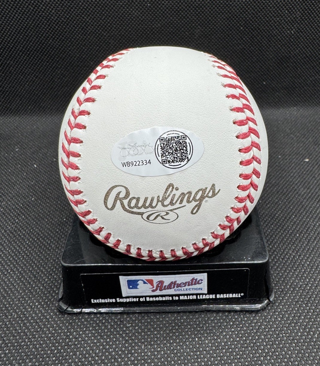 JOHN LACKEY signed 2002 World Series Baseball ANAHEIM ANGELS w/ COA JSA WITNESS