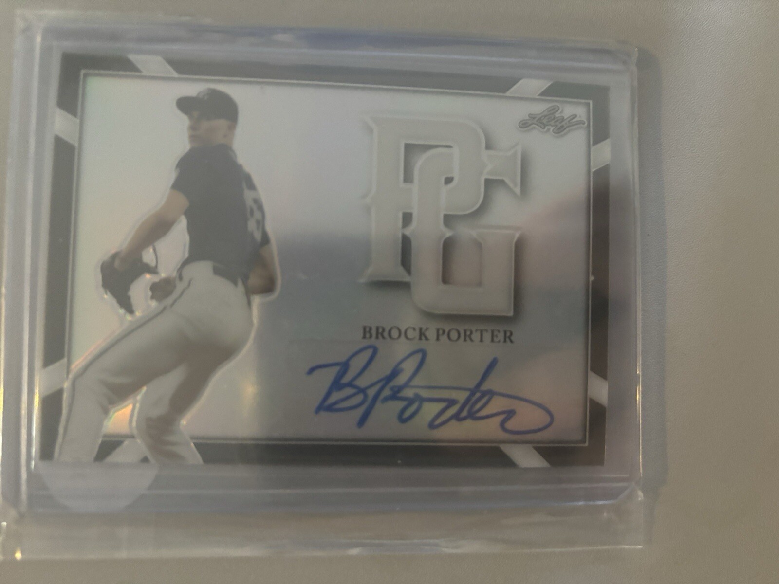 Brock Porter 2021 Leaf Perfect Game Silver Auto 1/4 SSP BA-SP1