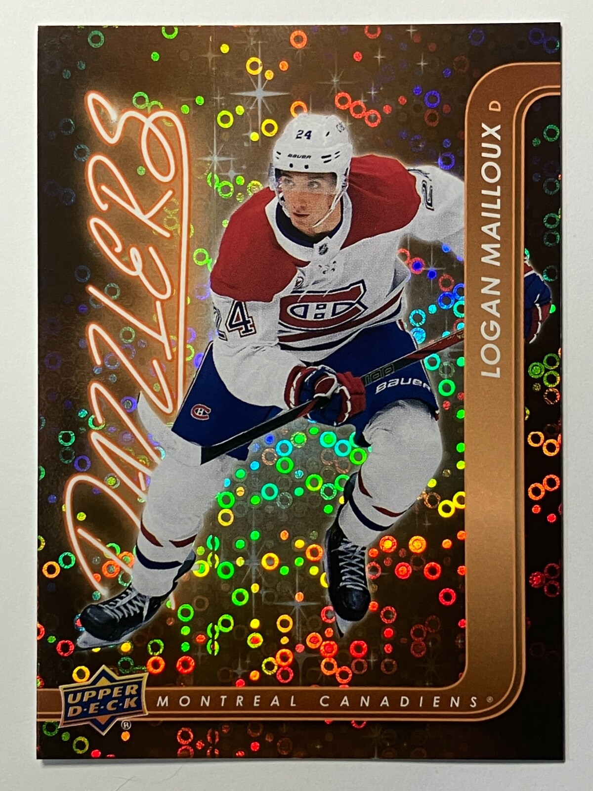 2024-25 Upper Deck Hockey Blue, Orange Dazzlers. Pick from list