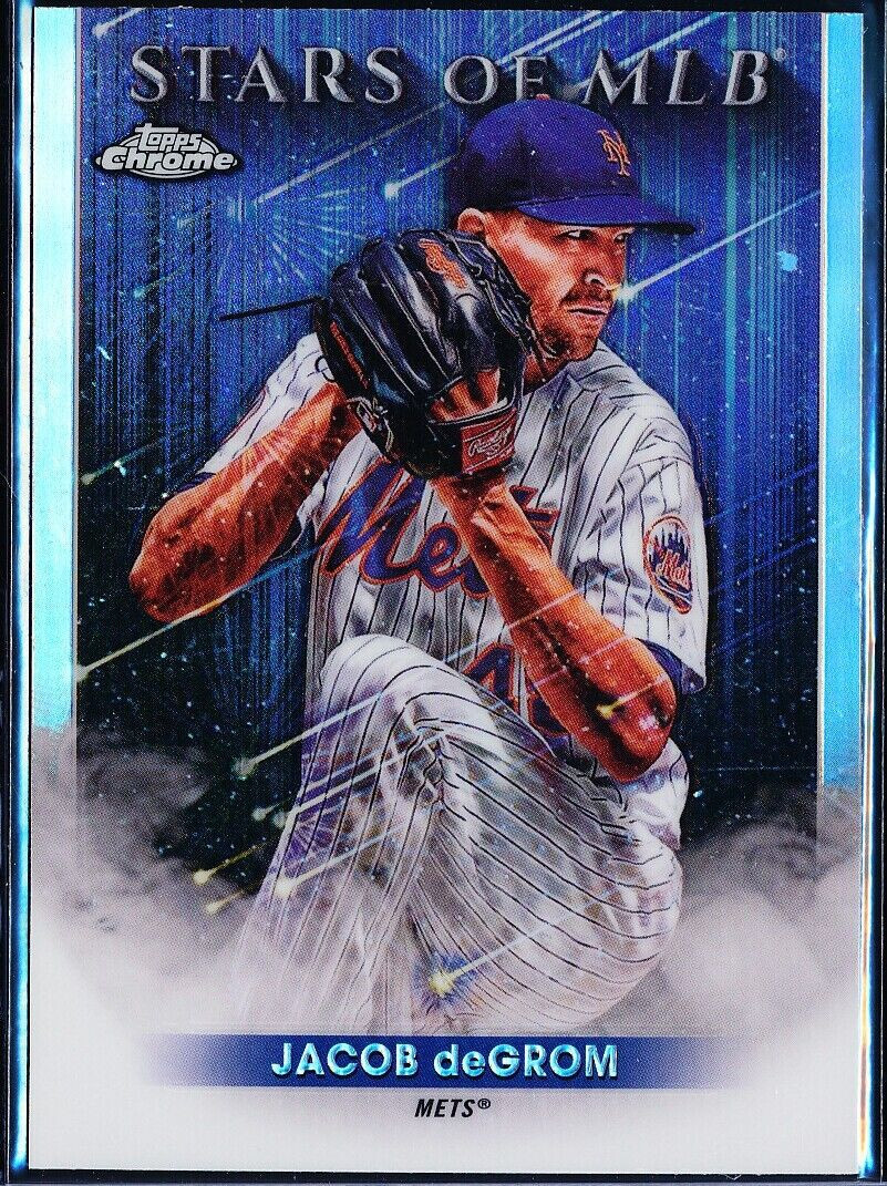 2022 Topps Update Chrome Stars of MLB #SMLBC-13 Jacob deGrom New York Mets HOF