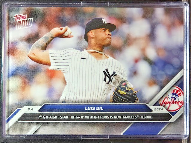 Luis Gil – 2024 MLB TOPPS NOW #261 New York Yankees Free Shipping
