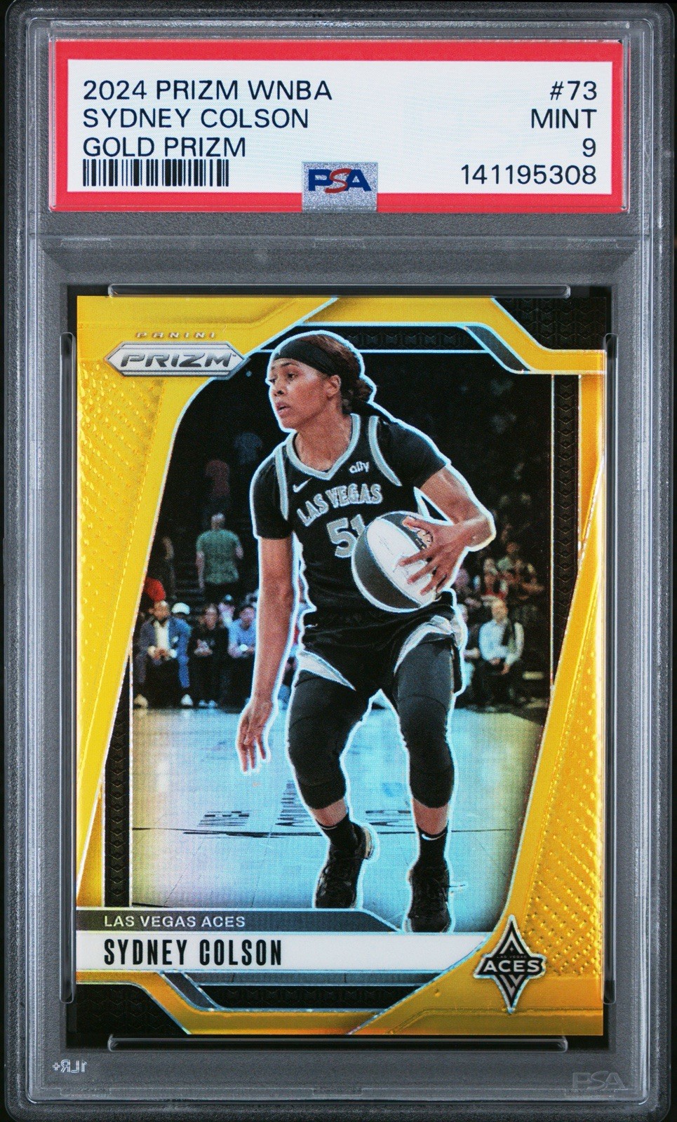2024 Prizm WNBA – Sydney Colson Gold /10 – Psa 9 Pop 1