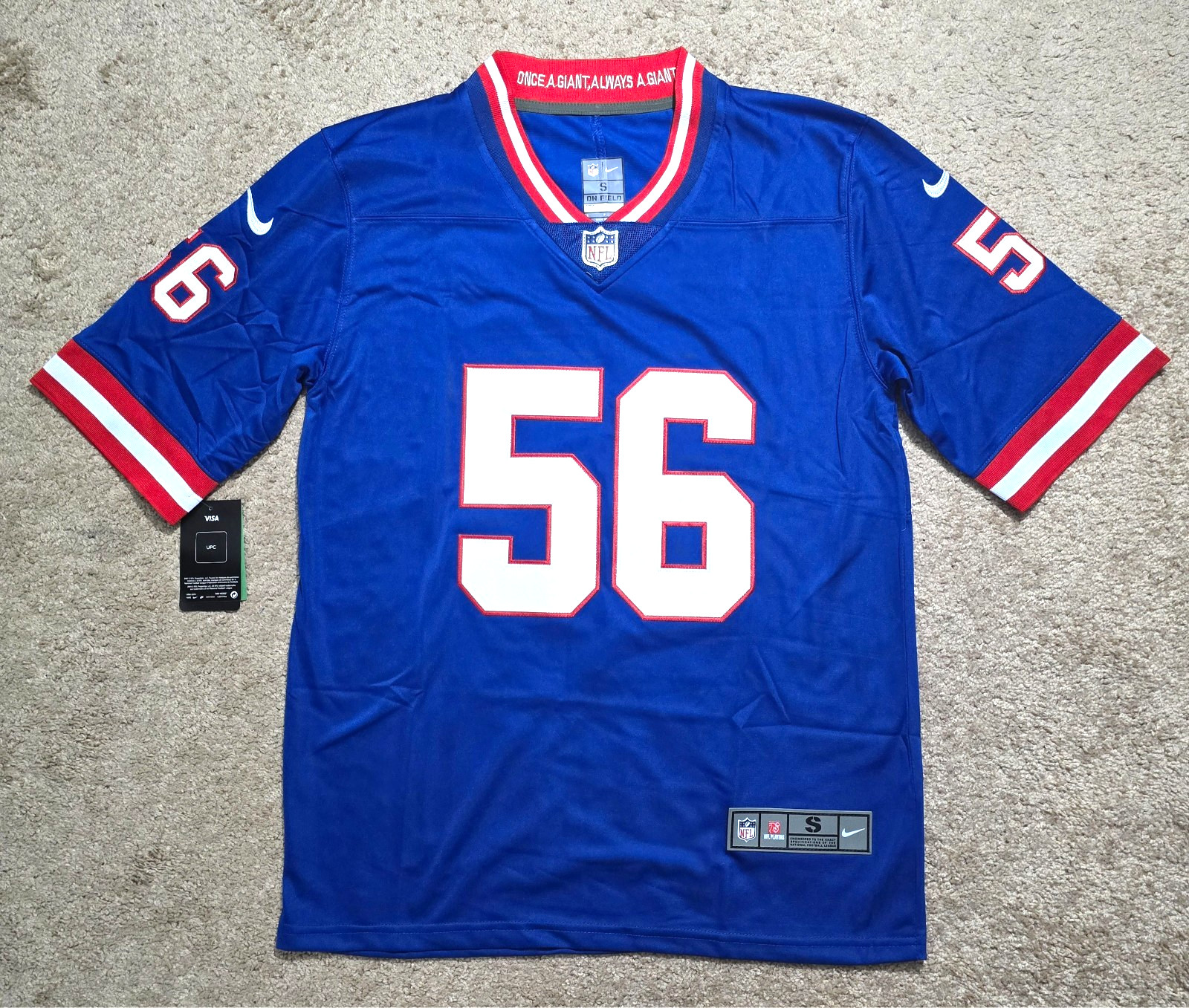 Lawrence Taylor #56 NY Alt Giants Stitched Blue Jerseys (S-2XL)
