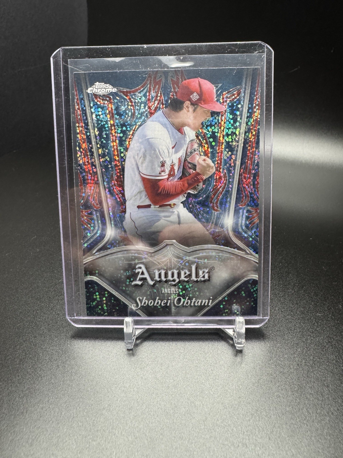 🔥SHOHEI SPARKLE REFRACTOR🔥2022 Topps Chrome – Pinstriped Shohei Ohtani #P-1