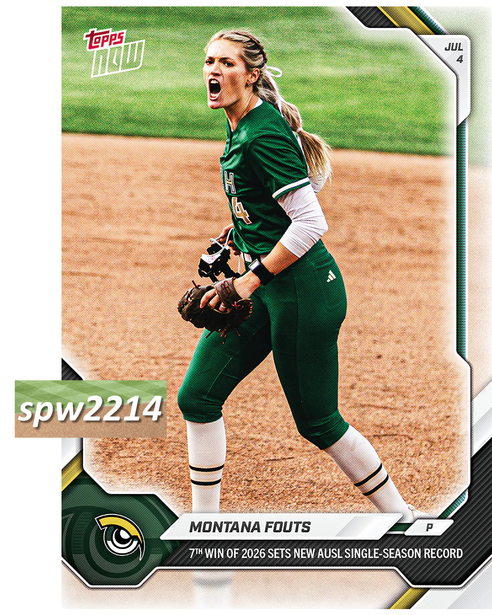 Montana Fouts 2026 Topps Now AUSL Softball #31 – Presale