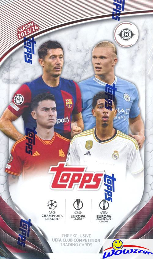 2023/24 Topps UEFA Club Competition Sealed HOBBY Box-AUTO/RELIC! YAMAL RC Year!