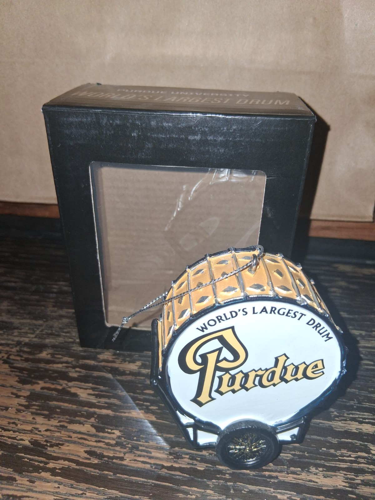 Purdue Marching Band World’s Largest Drum Resin Statue Bobblehead