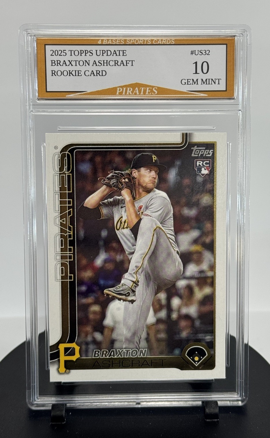2025 Topps Update Braxton Ashcraft Pirates Rookie Card #US32 Gem Mint 10