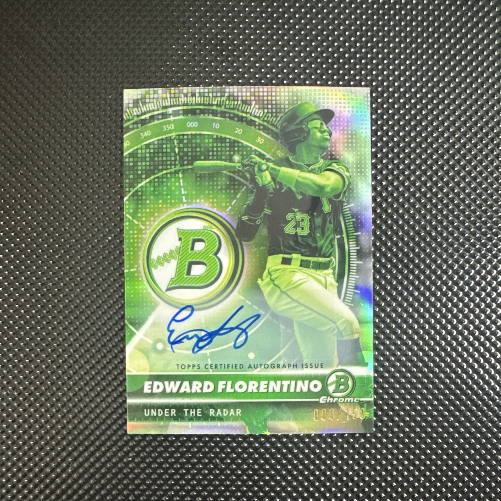 Bowman Chrome Edward Florentino Auto #009/150 Top Prospect Rookie RC Pirates