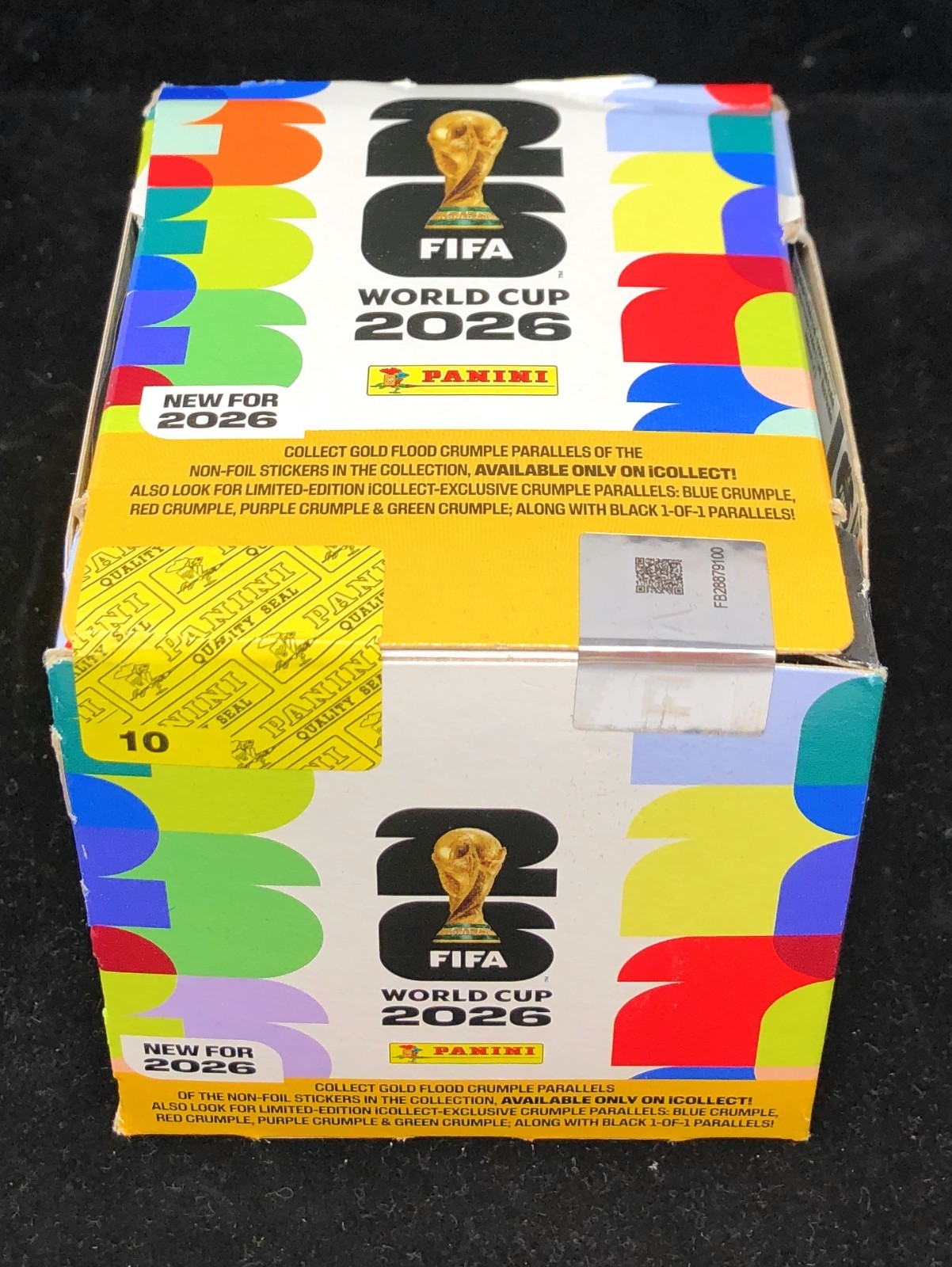 AUTHENTIC 2026 Panini FIFA World Cup Sticker Box Gold Online Exclusive Sealed
