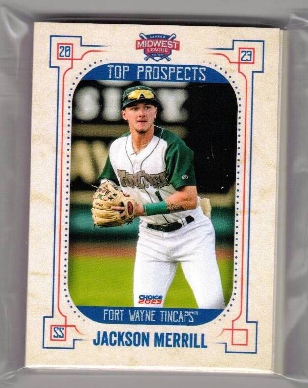2023 MIDWEST LEAGUE TOP PROSPECTS TEAM SET 25 CARDS NEW COMPLETE JACKSON MERRILL