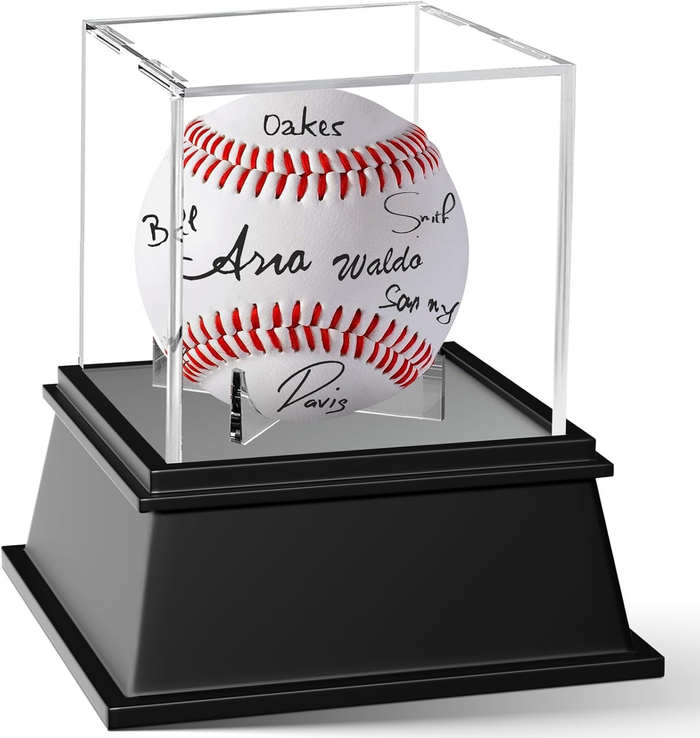 baseball display case, baseball holder display case, acrylic uv protected case