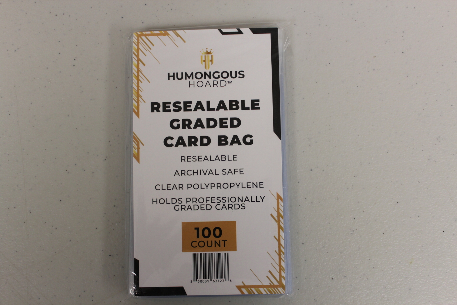 (100) Humongous Hoard Resealable Graded Card Bags – 1 Pack of 100