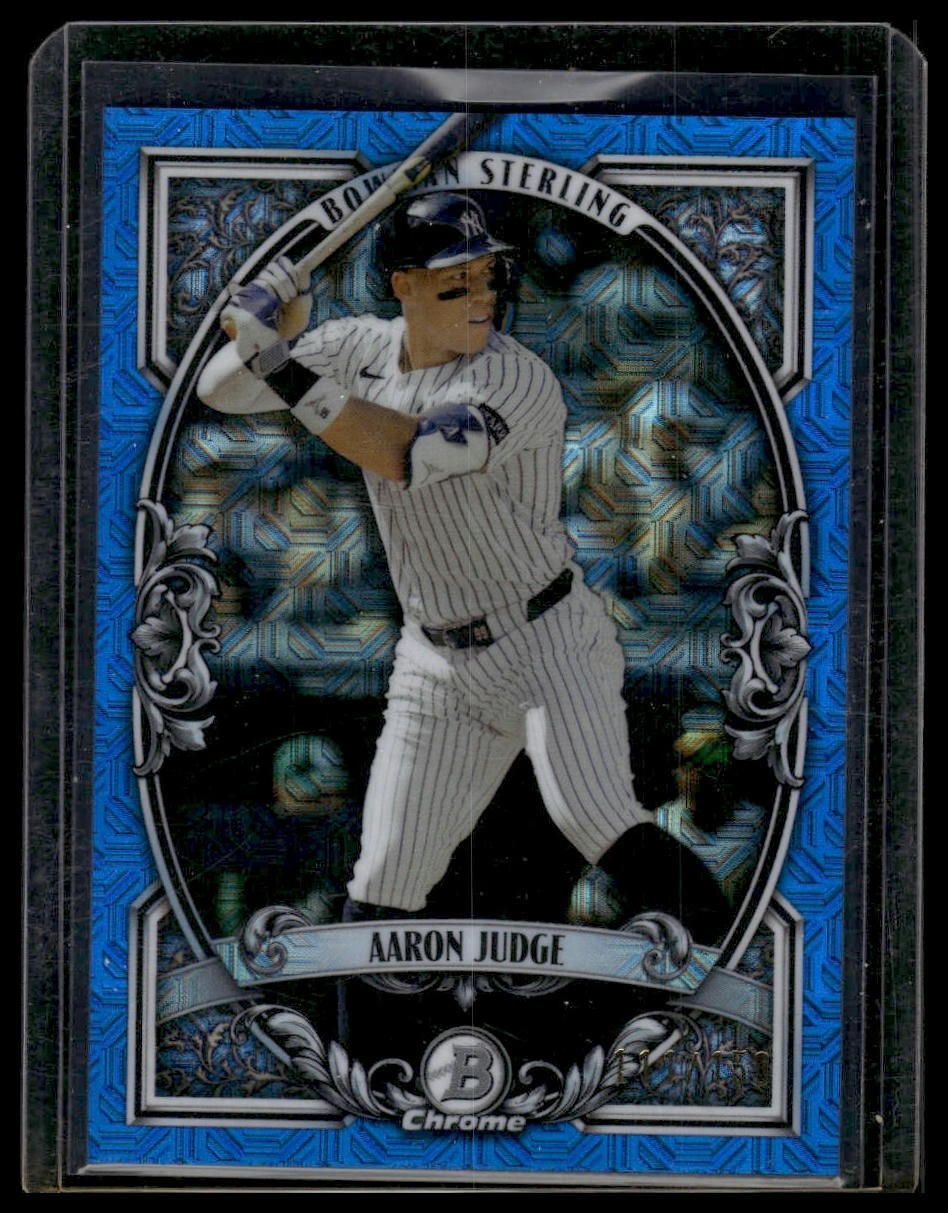 Aaron Judge #/150 – 2026 Bowman Chrome Sterling Mega Box Blue #BST-4 NY Yankees