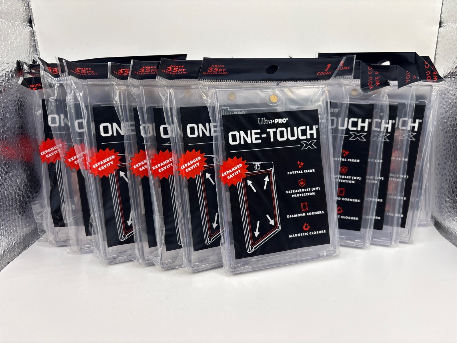 Ultra Pro One-Touch X Magnetic Card Holder 35pt UV Protection – Lot of 15