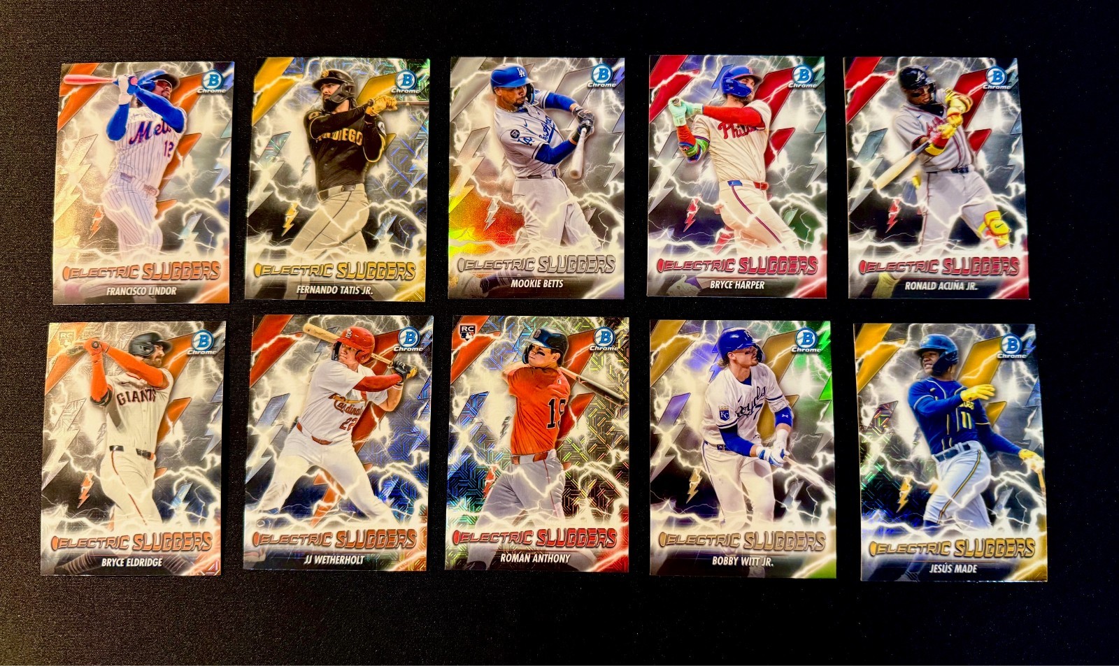 2026 Bowman Chrome – Electric Sluggers Inserts – You Pick!