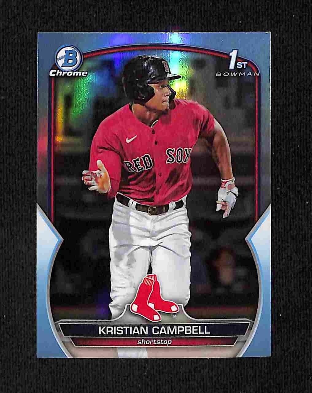 2023 Bowman Draft Kristian Campbell Chrome Sky Blue Refractor 1st #BDC-125