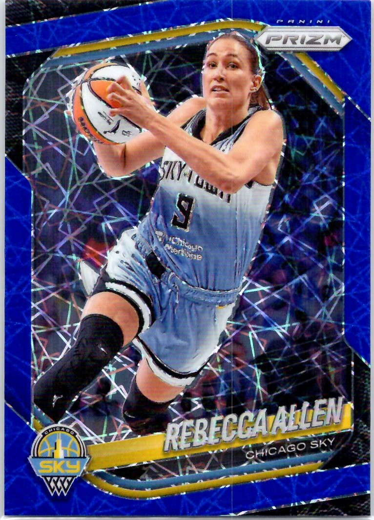 2025 Panini Prizm WNBA #67 Rebecca Allen Blue Velocity Prizms