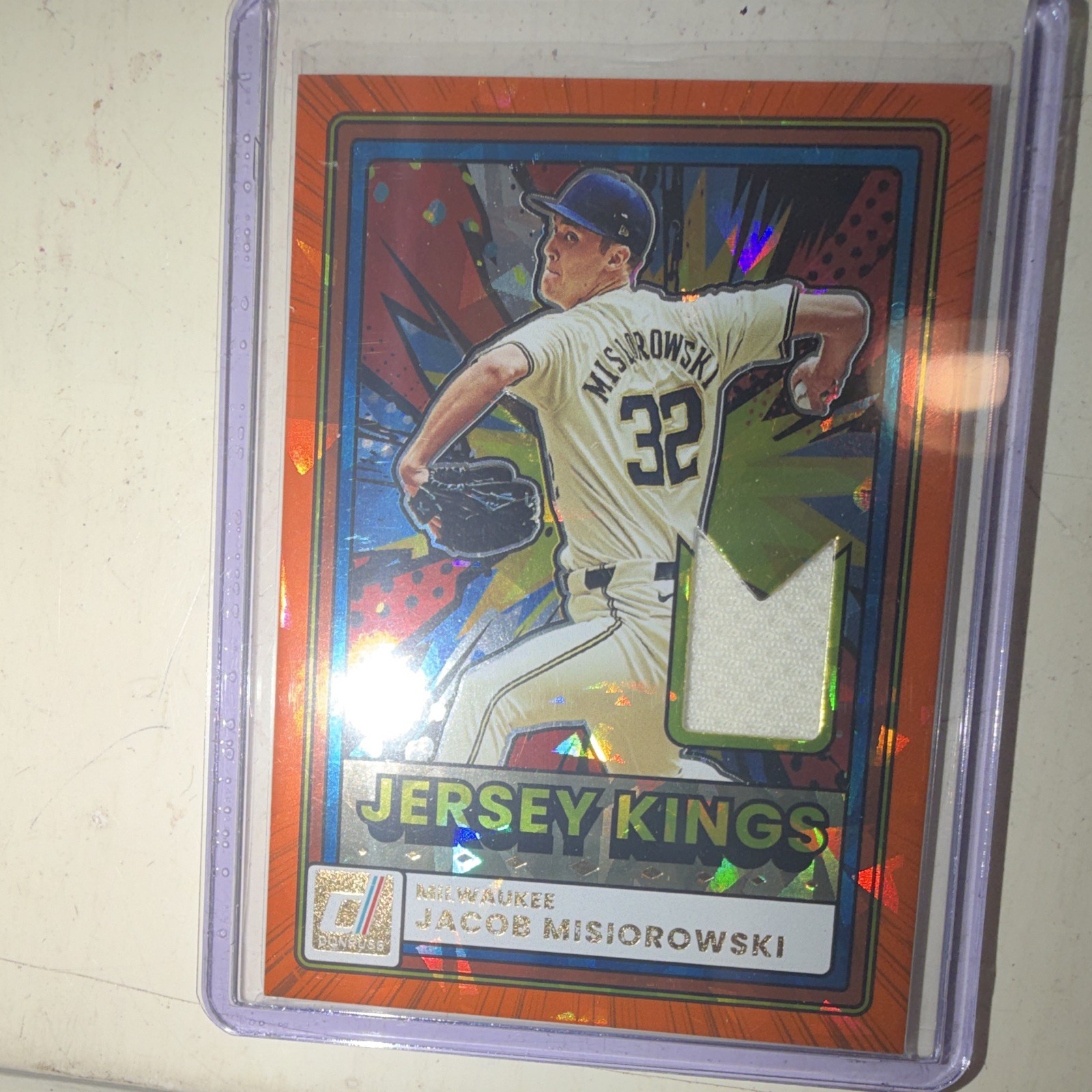 Donruss Jersey Kings Insert Jacob Misiorowski Milwaukee Brewers MLB Card #32